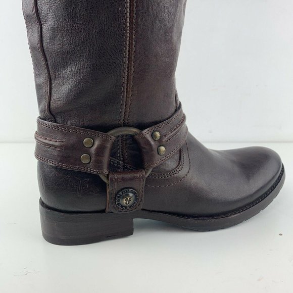 Womens Frye Boots Size 6 Melissa Harness Whiskey P - Picture 9 of 12